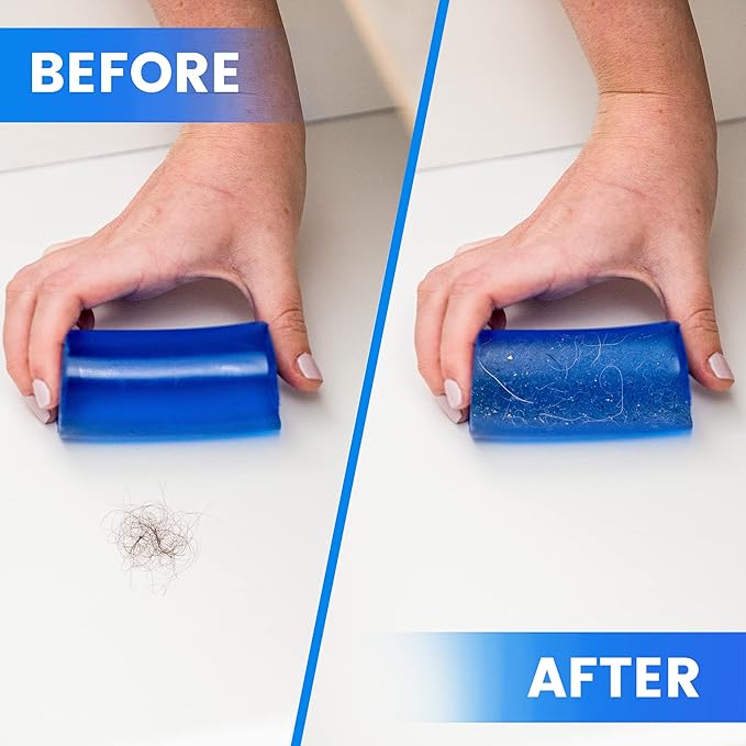 Multi-Purpose, Reusable and Eco-Friendly Hand-Held Cleaner for Hard-to-Reach Areas in Your Home and Car - Removes Debris, Pet Hair, Crumbs and More - 5 Pack