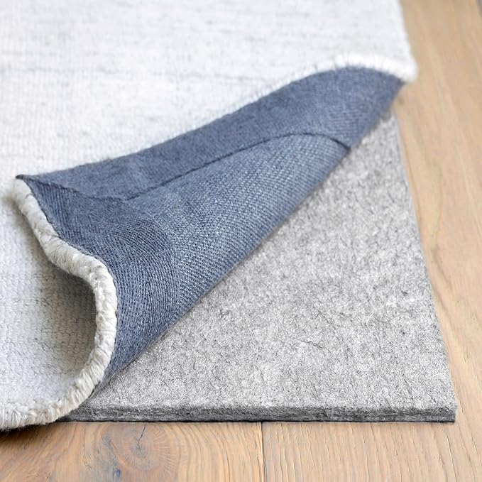 RUGPADUSA - Dual Surface - 12'x15' - 3/8" Thick - Felt + Rubber - Enhanced Non-Slip Rug Pad - Adds Comfort and Protection - for Hard Surface Floors