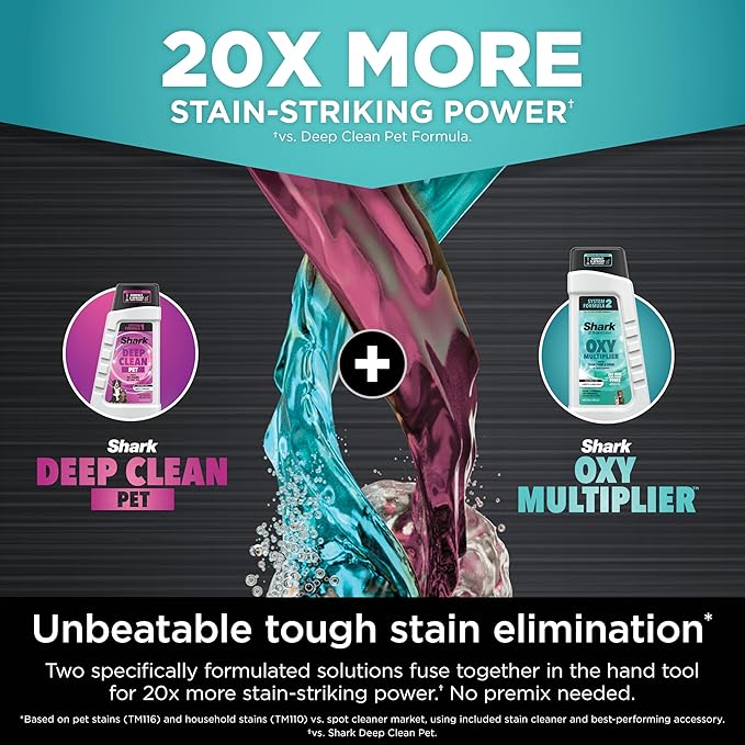 Shark StainStriker HairPro Portable Carpet, Upholstery & Area Rug Cleaner with Pet Mess & Hair Tools, Self-Cleaning, Perfect for Pets & Car Interiors, 4 Cleaning Tools & Pet Solution, Copper, PX251