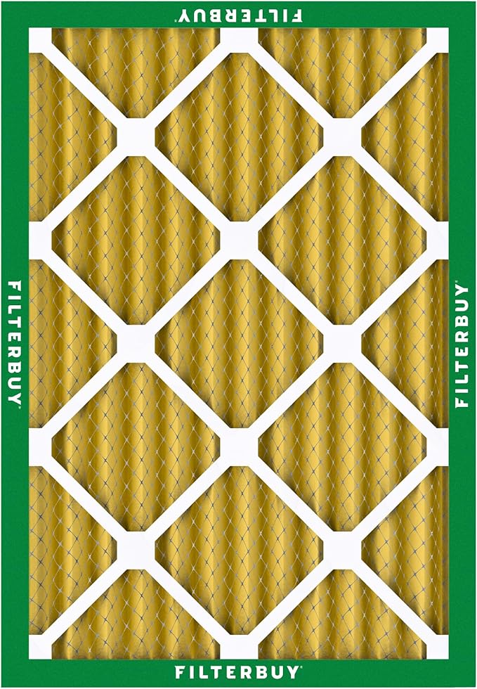 Filterbuy 18x20x2 Air Filter MERV 11 (MPR 1200) Allergen Defense Replacement (4-Pack), Electrostatic Pleated HVAC AC Furnace Filters, Made in USA (Actual Size: 17.50 x 19.50 x 1.75)