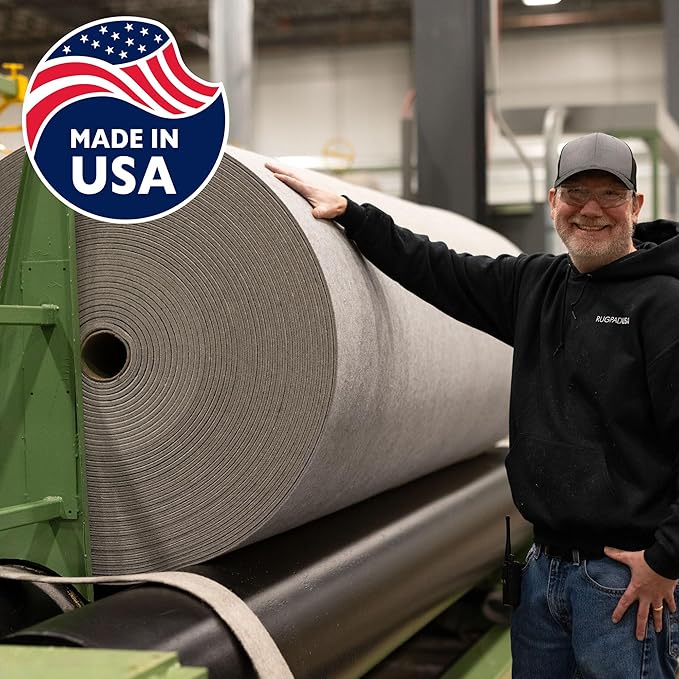 RUGPADUSA - Eco-Plush - 10' Square - 3/8" Thick - 100% Felt - Extra Cushioned Rug Pad - Available in 3 Thicknesses, Many Custom Sizes