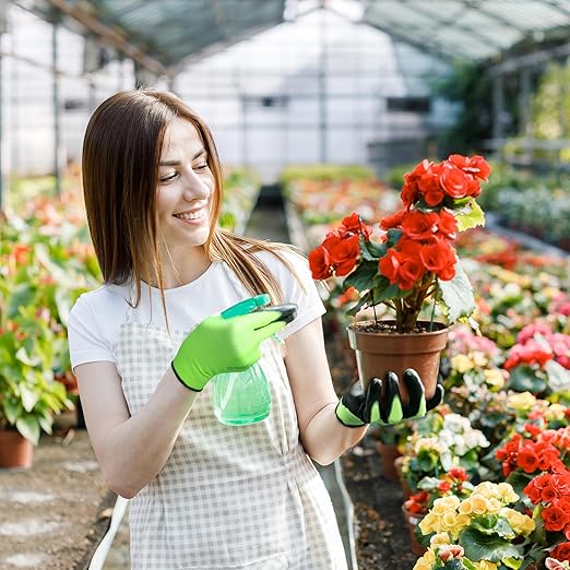 Kebada W1 Work Gloves for Men and Women, PU Coated Safety Gloves with Grip, Touchscreen, Ideal for Warehouse Package Handling, Construction, Gardening, Green Small