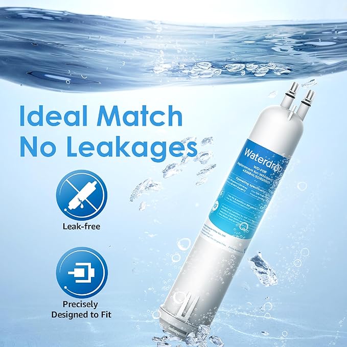 Waterdrop WD-F08 Replacement for 4396841, Everydrop® Filter 3, EDR3RXD1, 4396710, Kenmore® 46-9083, 46-9030, Refrigerator Water Filter, 2 Filters