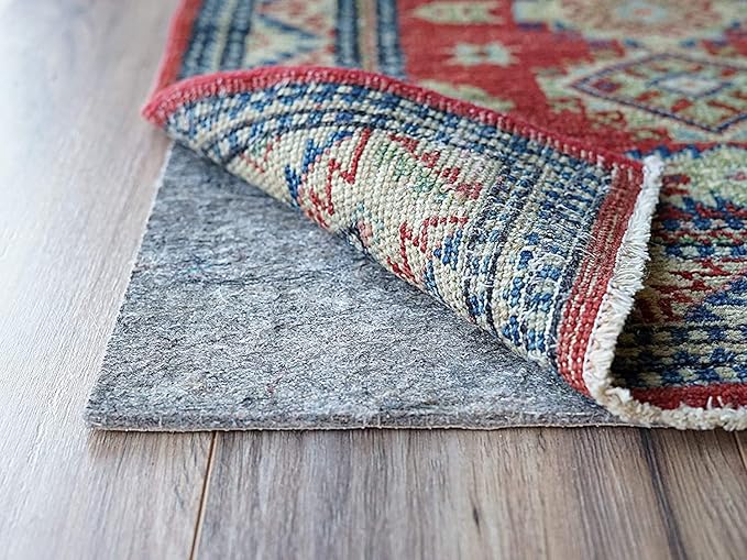 RUGPADUSA - Dual Surface - 11'x15' - 1/4" Thick - Felt + Rubber - Non-Slip Backing Rug Pad - Safe for All Floors