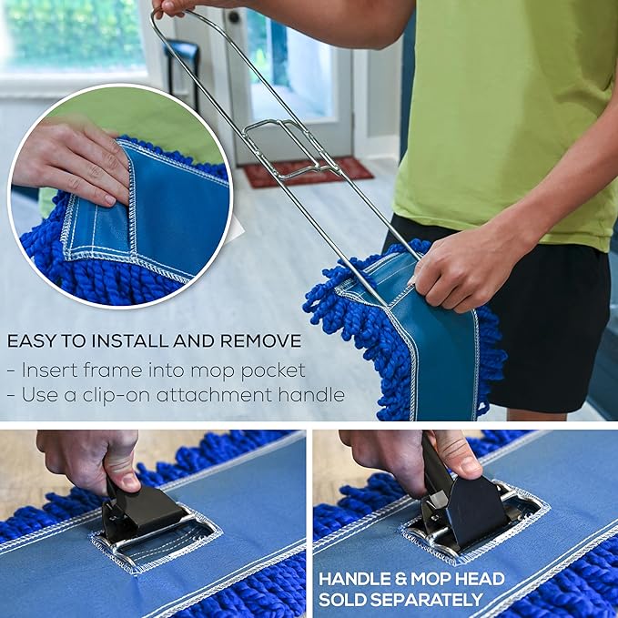 Kleen Handler 48 Inch Commercial Dust Mop Frame (3 Pack)