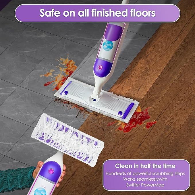 (45 Pack) PowerMop Replacement Power Mop Pads for Swiffer PowerMop, Disposable PowerMop Mopping Pad Refills Compatible with Swiffer PowerMop, Multi-Surface Mop Pad Refills for Floor Cleaning