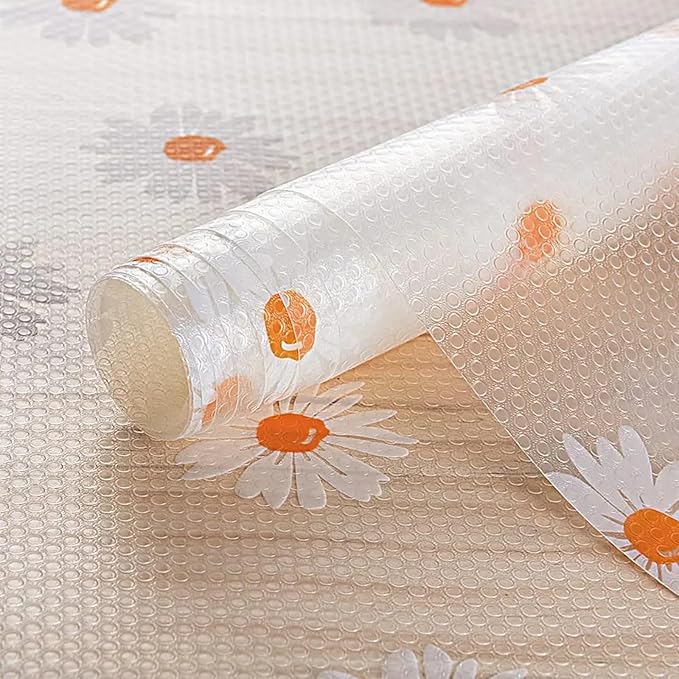 INNOLITES Shelf Liners for Kitchen Cabinets, Non Adhesive Drawer Cabinet Liner, Waterproof Oil-Proof Non-Slip Shelf Liner for Kitchen Pantry Refrigerator 23.6" x 236"