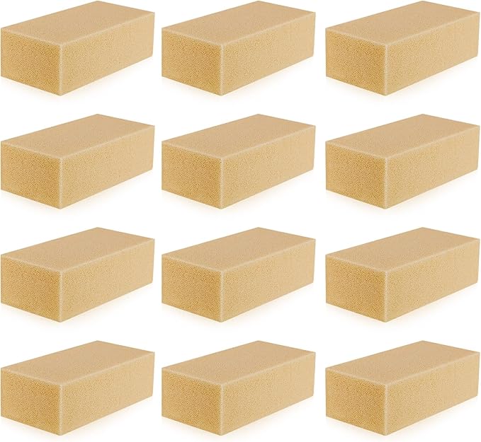 Tessco for you 12 Pcs Reusable Soot Eraser Sponge for Dry Cleaning - Effective Soot Remover for Pet Hair, Dust, and Dirt on Painted Walls, Books, and Car Interiors
