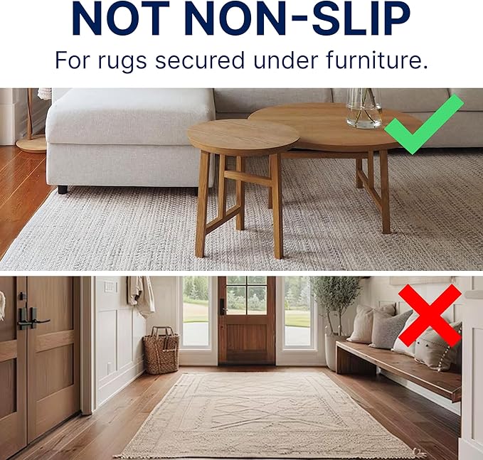 RUGPADUSA - Eco-Plush - 11'x14' - 3/8" Thick - 100% Felt - Extra Cushioned Rug Pad - Available in 3 Thicknesses, Many Custom Sizes
