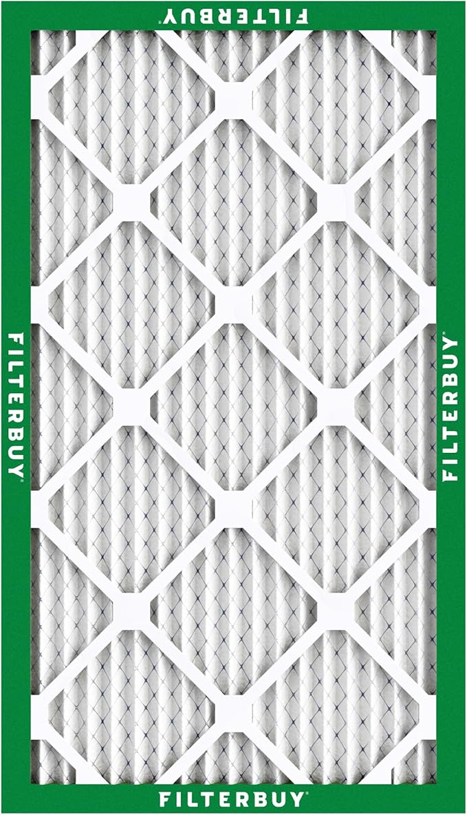 Filterbuy 14x22x1 Air Filter MERV 8 (MPR 700) Dust Defense Replacement (6-Pack), Electrostatic Pleated HVAC AC Furnace Filters, Made in USA (Actual Size: 13.50 x 21.50 x 0.75)