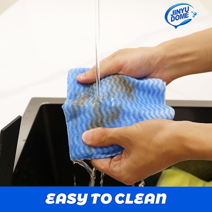 Handi Wipes Reusable Cloths, Blue Disposable Kitchen Cleaning Towel Roll, Heavy Duty J Cloth,50 Count