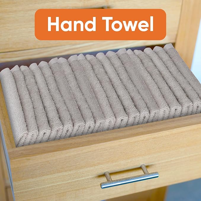 Superio Cotton Terry Washcloths Grey Towels 100% Cotton Cleaning Cloth 16" Rags Wash Clothes for Body and Face, Spa Towels, Multi Purpose (24, 16"x16")