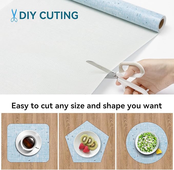 Shelf Liner Non Adhesive, 12 Inch x 10 Feet Cabinet Liners for Pantry Drawer Vanity, Drawer Liners Strong Grip Non Slip Waterproof, Shelf Liners for Kitchen Cabinets