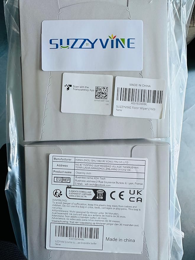 SUZZYVINE Dry Sweeping Cloths Mop Refills Disposable Floor Cleaning Wipes Compatible with Swiffer Sweeper, Unscented, 7.87"x11.81", Total 160 Count