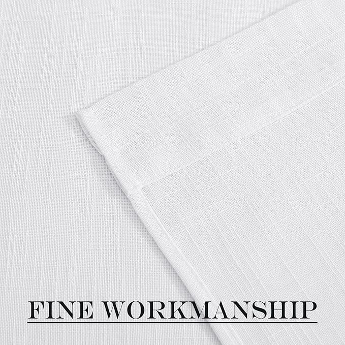 NICETOWN French Door Curtains for Sliding Glass, 80 inch Long Curtains for Living Room Bedroom Window Cover Half Privacy Semi Sheer Front Panels for Back Door Window, 1 PC, White, 26" Wide