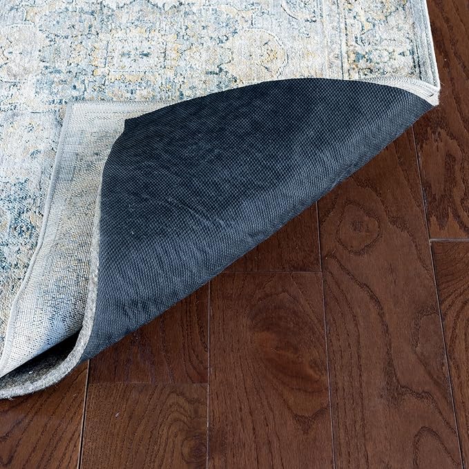 RUGPADUSA - Dual Surface - 6'x9' - 1/2" Thick - Felt + Rubber - Non-Slip Backing Rug Pad - Adds Comfort and Protection - for Hard Surface Floors