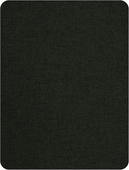 KING MOUNTAIN Fine Linen Repair Patches, Self-Adhesive Linen Fabric Patches, 8X11 inch Extra Size, Multi Color, Can be Used for Linen Sofa Repair and Linen Clothes Repair(Charcoal Black,8" x 11")