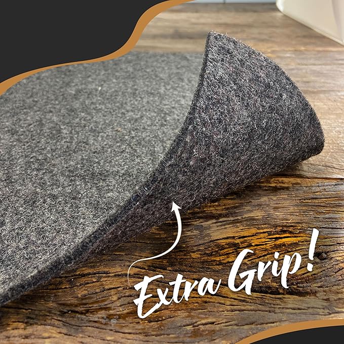 Nevlers 6x9 Rug Pad Non Slip – 1/4" Thick Felt TPO Dual-Layer Grip Mat | Anti Skid Rug Gripper for Hardwood Floors & More, Customizable Carpet Pad for Floor Protection, Floor Padding for Added Comfort