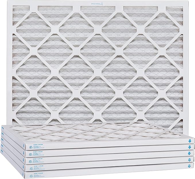 Aerostar 20x24x1 MERV 8, Pleated Air Filter, 20x24x1, Box of 6, Made in the USA