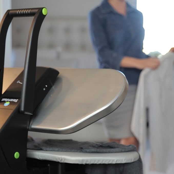 Steamfast SF-680 Digital Steam Press with Multiple Fabric Settings and Steam Burst Function,Stainless/Black
