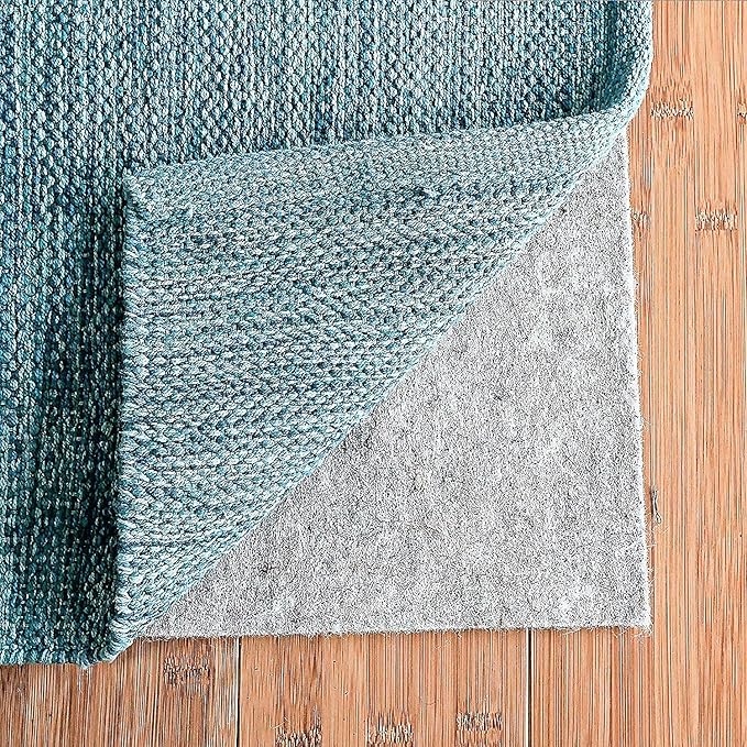 RUGPADUSA - Dual Surface - 11'x14' - 1/4" Thick - Felt + Rubber - Non-Slip Backing Rug Pad - Safe for All Floors
