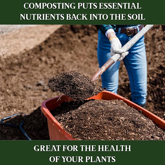 Bamboozle Countertop Compost Bin Kitchen | 1 Gallon | Odorless Composting Bin with Filters | Indoor Compost Bin with Lid | Plant Based Kitchen Composter for Food Scraps & Waste Recycling | Graphite