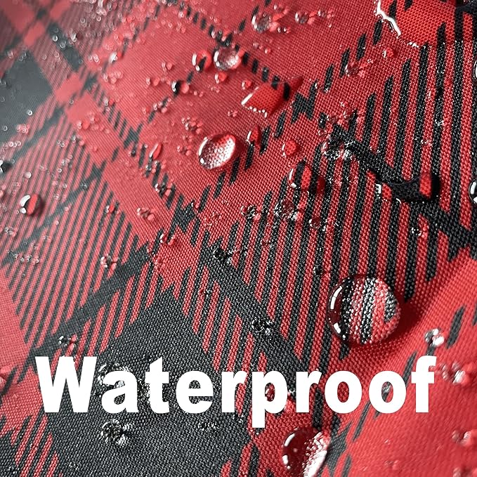 Red Gingham Christmas Plaid Tablecloth - Rectangular 58x102 Inch Water Resistant Table Cloth for Indoor/Outdoor Use - Holiday Table Cover for Kitchen, Picnics, and Parties