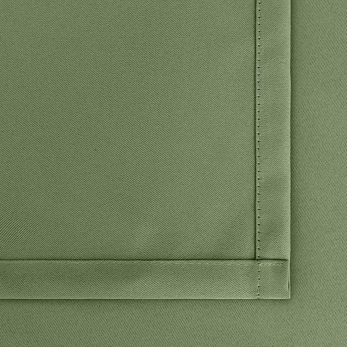 BGment Olive Green Blackout Curtains 90 Inch Length for Living Room - Thermal Insulated Drapes with Rod Pocket Darkening Privacy for Bedroom Dining, 52 x 90 Inch, 2 Panels