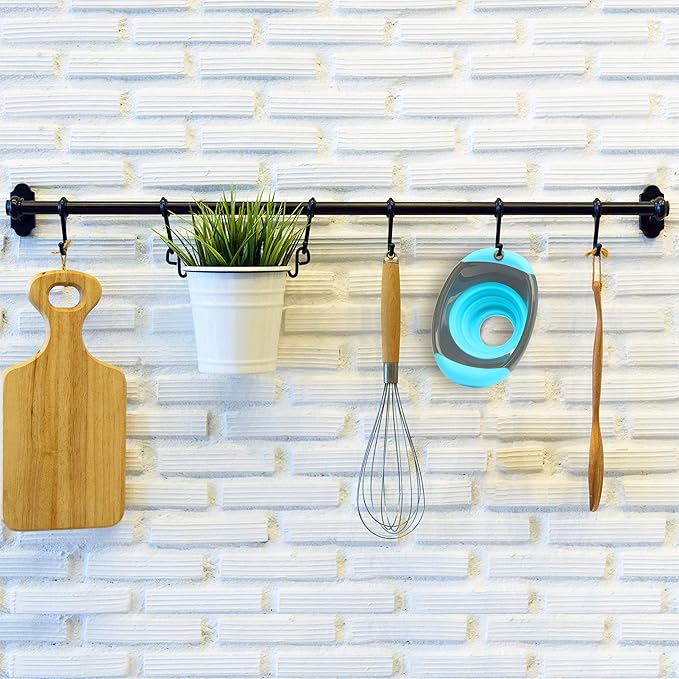 Kitchen Canning Funnel – Collapsible Silicone Food Funnel for Wide Mouth and Regular Mason Jars – Flexible Use for Coffee, Liquid, Jam, Cooking, Baking, Crafts - Teal/Gray