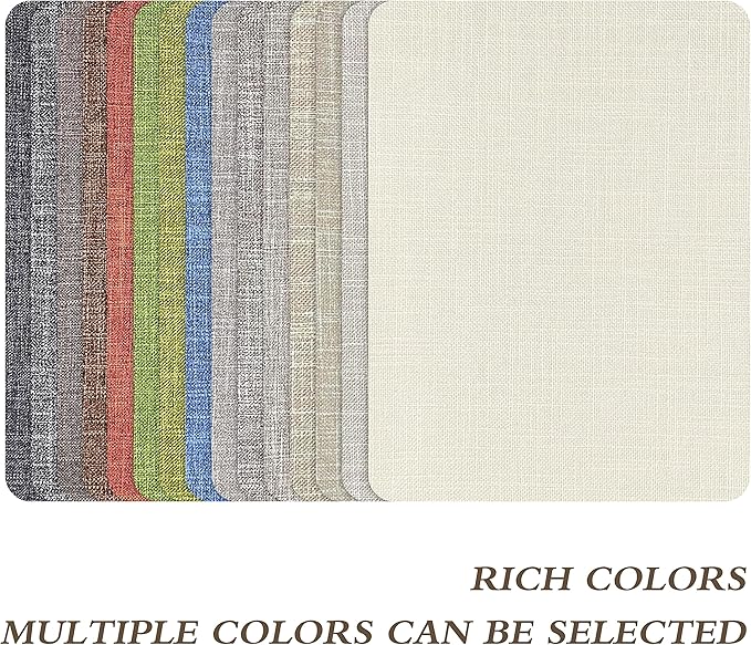 Fine Linen Repair Patches, Self-Adhesive Linen Fabric Patches, 8X11 inch Extra Size, Multi Color, Can be Used for Linen Sofa Repair and Linen Clothes Repair(8" x 11", Light Grey 2.0)