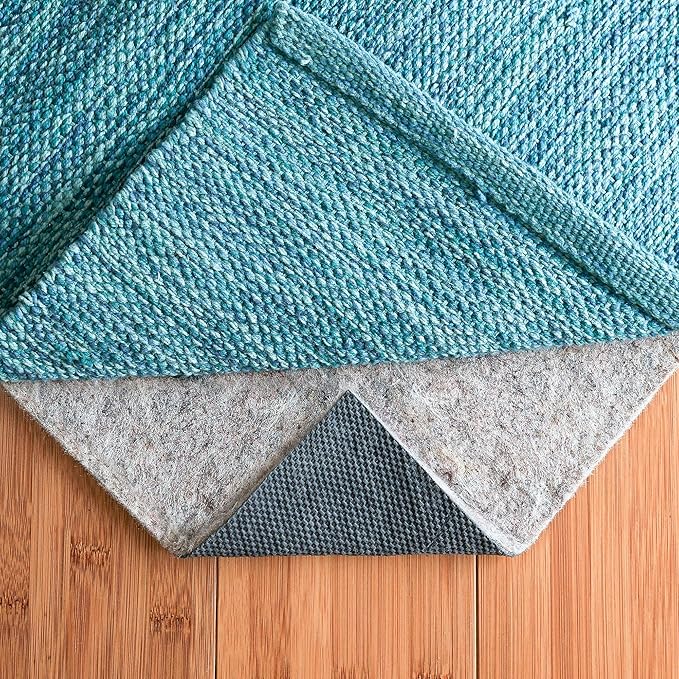 RUGPADUSA - Dual Surface - 1'10" x 9'10" - 1/8" Thick - Felt + Rubber - Non-Slip Backing Rug Pad - Adds Low-Profile Comfort and Protection
